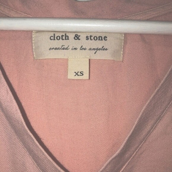 Anthropologie Cloth & Stone xsmall pink blouse - Picture 3 of 4